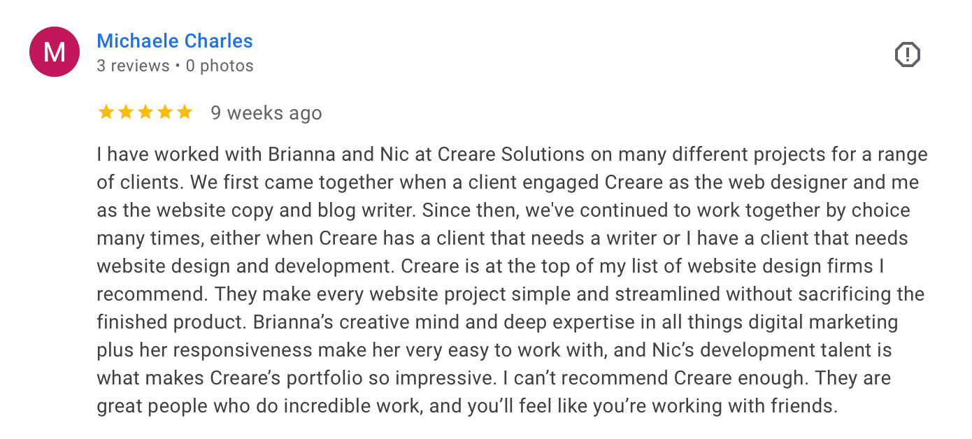 Review from Michaele, Voice Communications